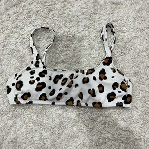 Cheetah Print Bikini Top Xhiliration